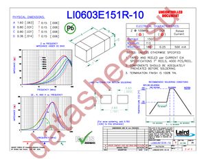 LI0603E151R-10 datasheet  